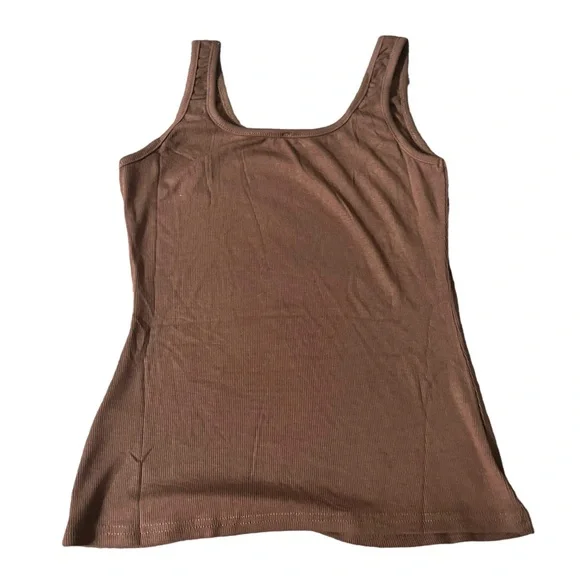 Lulu’s essential tank size small ribbed light brown. Washed but never warn - Picture 1 of 6